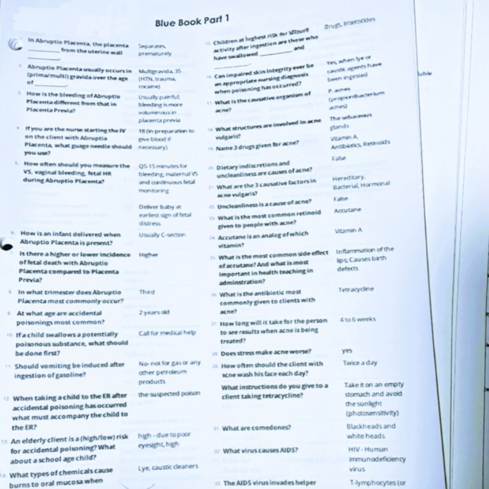 #️⃣8️⃣ 💥NCLEX Review💥 Study Q + A